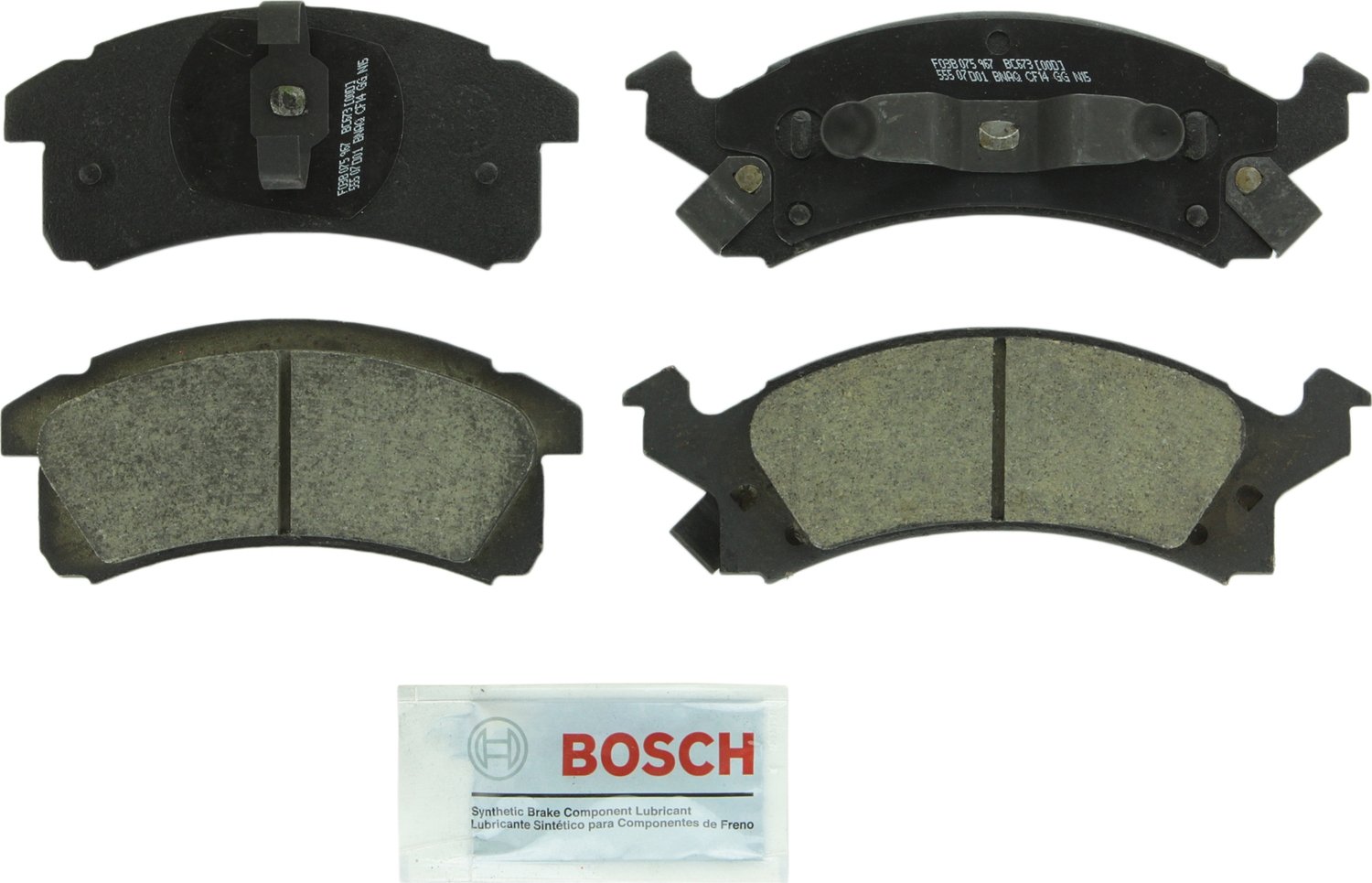 Bosch Automotive BP1078 QuietCast Premium Semi-Metallic Disc Brake Pad Set For: Subaru Forester, Legacy, Outback, B9 Tribeca, Tribeca, WRX, Front — view 58
