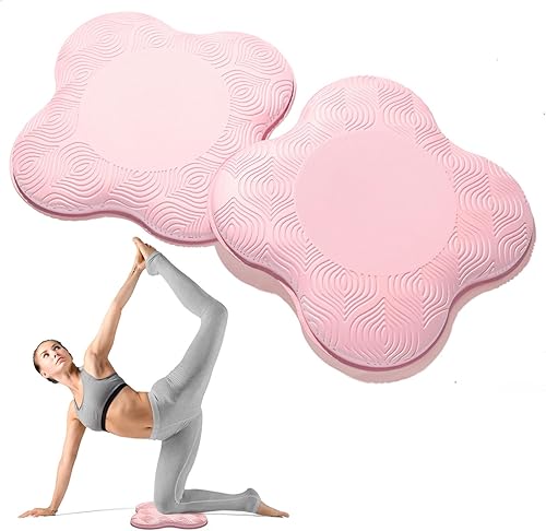 Miniatura 13 de Paquete de 2 Cojines de Yoga para Rodillas y Codos - Espuma Extra Gruesa para Rodillas, Codos, Muñecas, Manos y Cabeza - Almohadillas de Pilates y