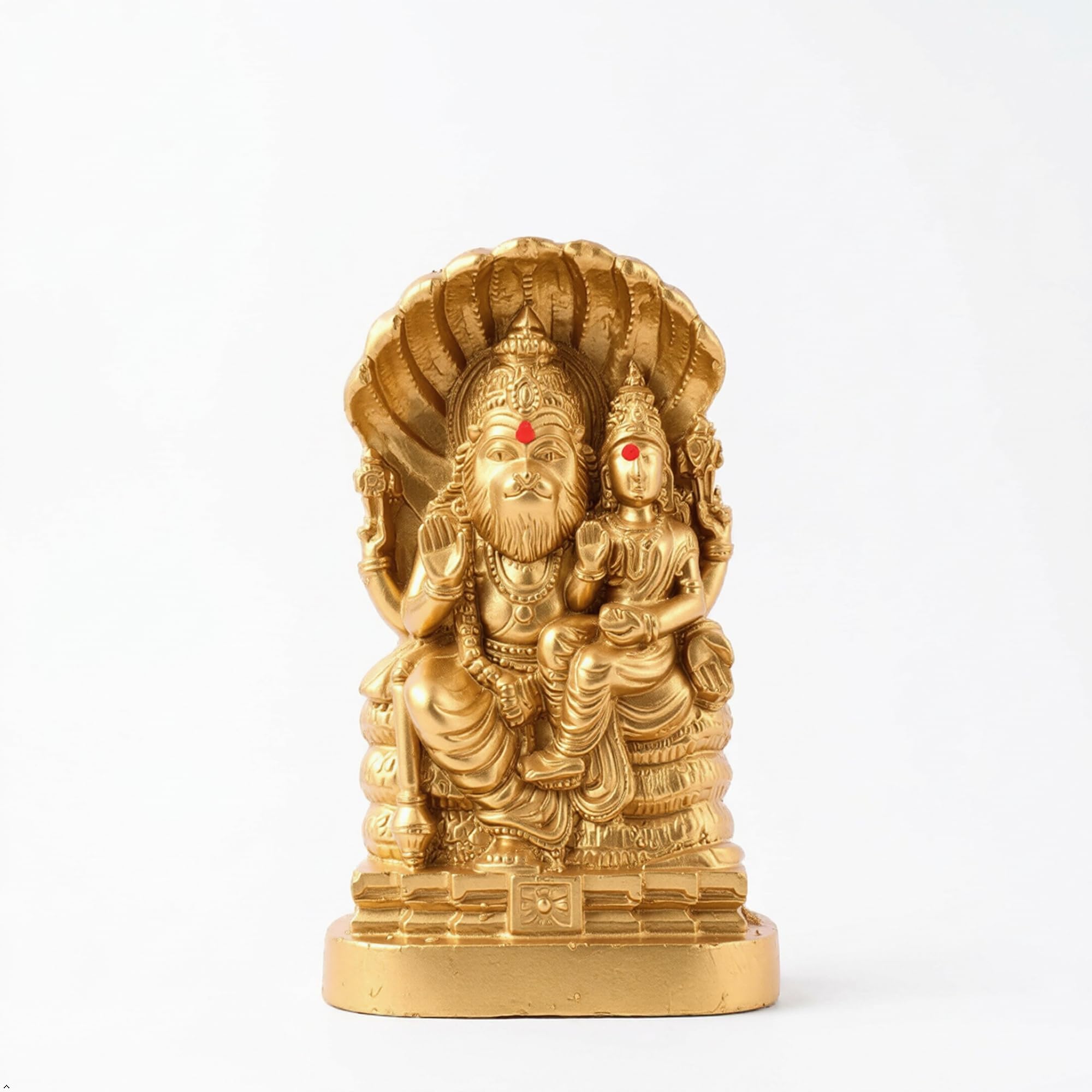 Narasimha Lakshmi Narasimha Swamy/Lord Narasimha with Goddess Lakshmi StatueIdol Statue 8 cm Height