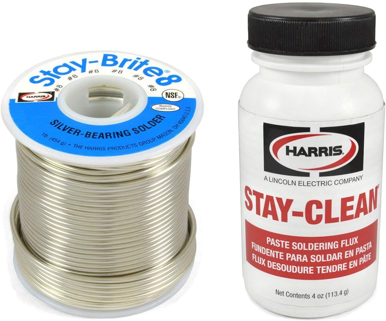 Harris Solder Kit SCPF4 & SB831 - Stay-Brite #8 Silver solder and Flux