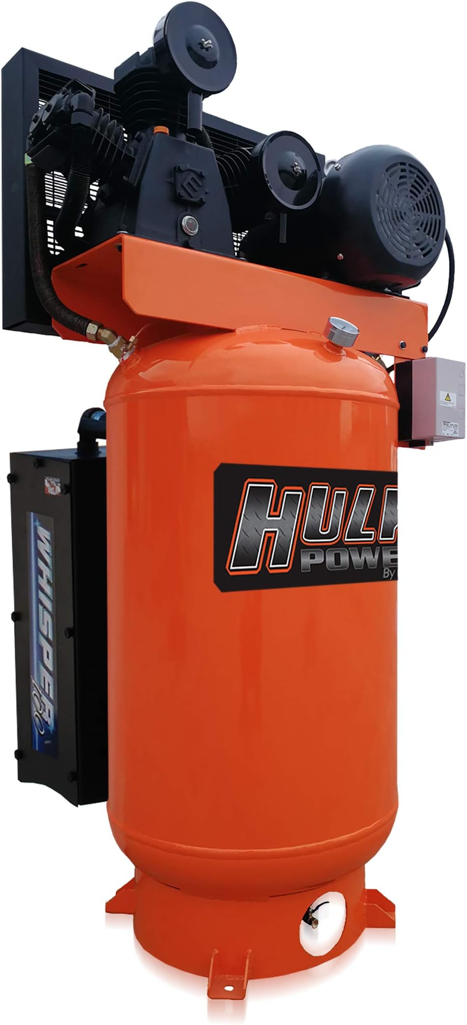 5 HP Air Compressor, Industrial, Stationary, Electric, Single Phase, 155 PSI, 80 Gallon, HULK Silent Series, Model HI05V080Y1S by EMAX Compressor
