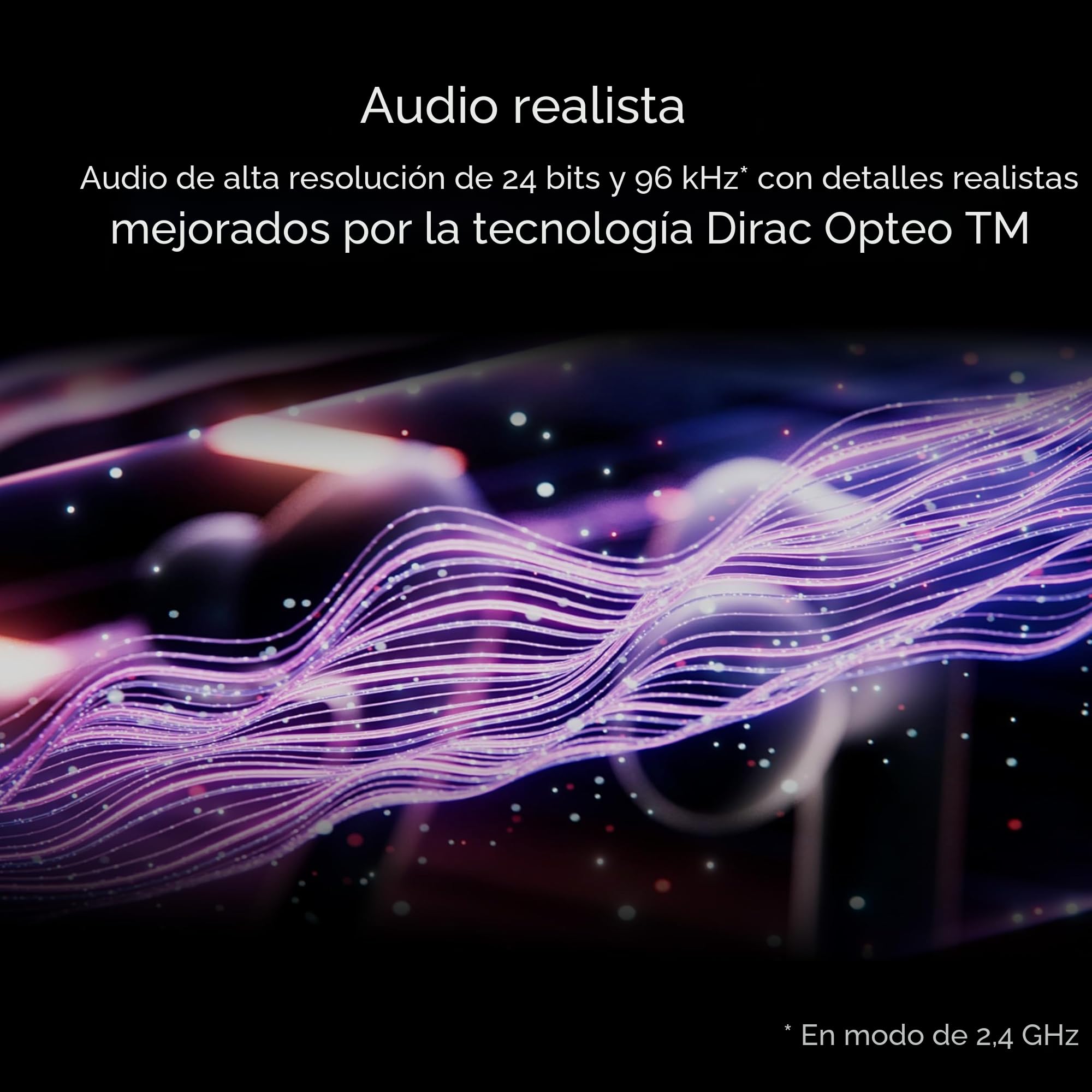 ASUS ROG Cetra True - Auriculares inalámbricos para Juegos (2.4 GHz y Bluetooth 5.3, ROG SpeedNova, Audio de 24 bits a 96 kHz, Dirac Opteo, micrófonos AI de conducción ósea, ANC adaptativo, duración