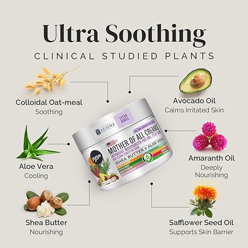 Miniatura 5 de Puriya Crema Aceptada por la Asociación Nacional de Eczema 2 oz, Alivio para Piel Seca y con Picazón, Loción de Avena Coloidal, Para Niños, Adultos,