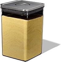 Vista 10 de Contenedor OXO Steel POP Caja Corta Cuadrada Grande - 2.6 L para Cereal, Granos y Más Gris