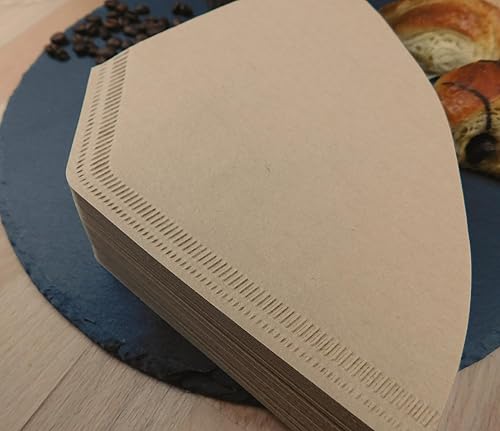 Miniatura 5 de Coffino Premium #4 Cone Coffee Filter Paper, Natural Brown, unbleached, 120 Count