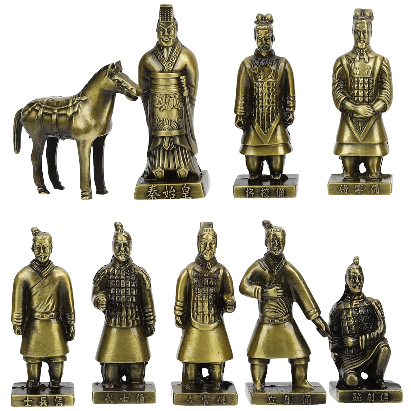 Figurine guerrier alliage doré deco interieur statuette design