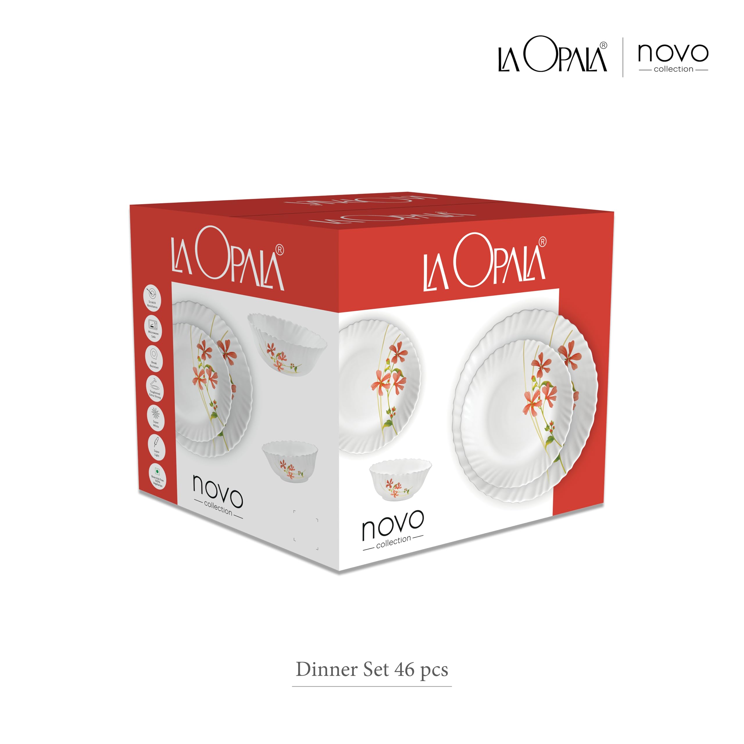 La Opala Dinner Set 46 Pcs