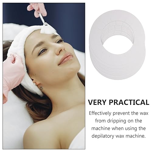 Miniatura 4 de Anillo de papel calentador de cera, 30 piezas, esterilla de máquina de cera para depilación, kit de depilación Maquina de Cera para Depilar, tiras