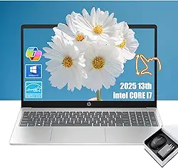 HP Pavilion Laptop com tela sensível ao toque FHD de 15,6 polegadas | Laptop Intel i7 13 2025 | 32 GB de RAM | SSD de 1 TB | Gráficos Iris Xe | Laptop empresarial Win11 | Computadora Portátil | Wi-Fi