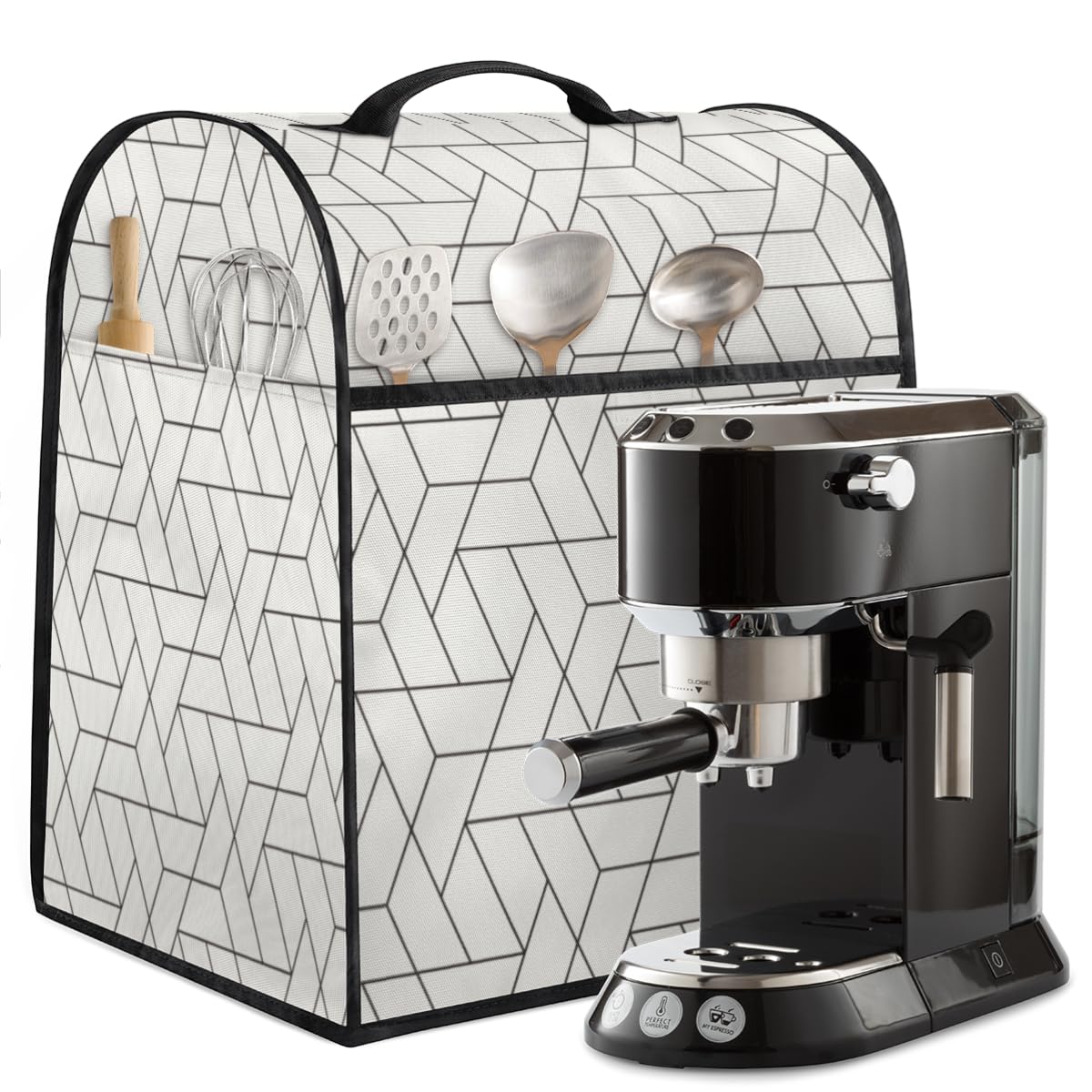 Housse Anti-poussière Pour Robot Culinaire/blender/machine à Café - Polyester - Dimensions ~40x18x14 Cm