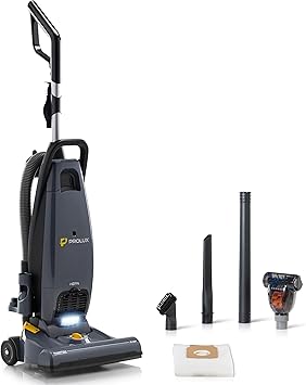 Prolux Phantom Pro Commercial Upright Vacuum Cleaner – HEPA Filtration, Bagged, High-Suction, Deep Cleaning, Lightweight with Onboard Tools only 12lbs Ideal for Business, Professional & Industrial Use
