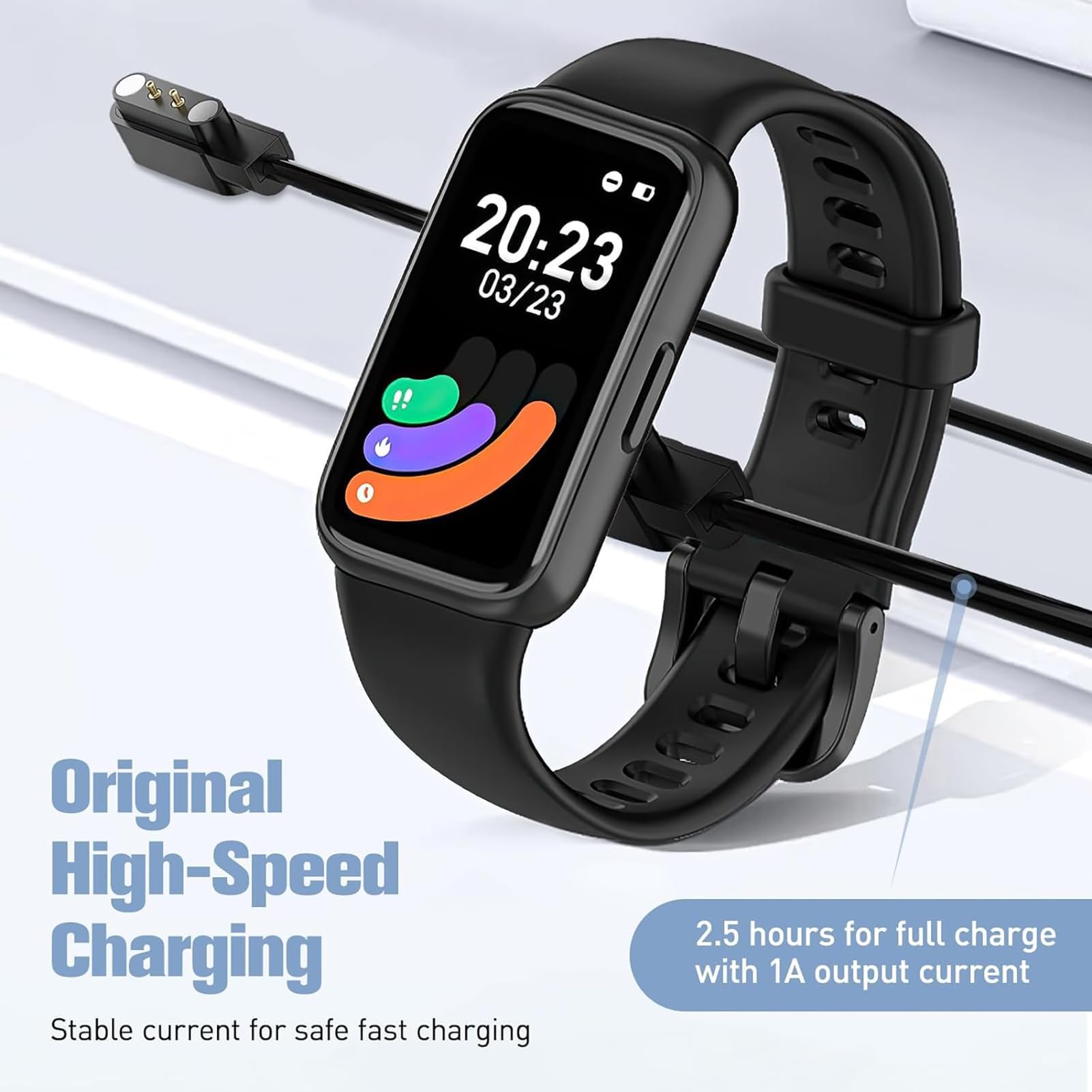 Chargeur Montre 2 Pièces Connectée Universel 2 Pins 2,84mm Chargeur De Montre Connectée