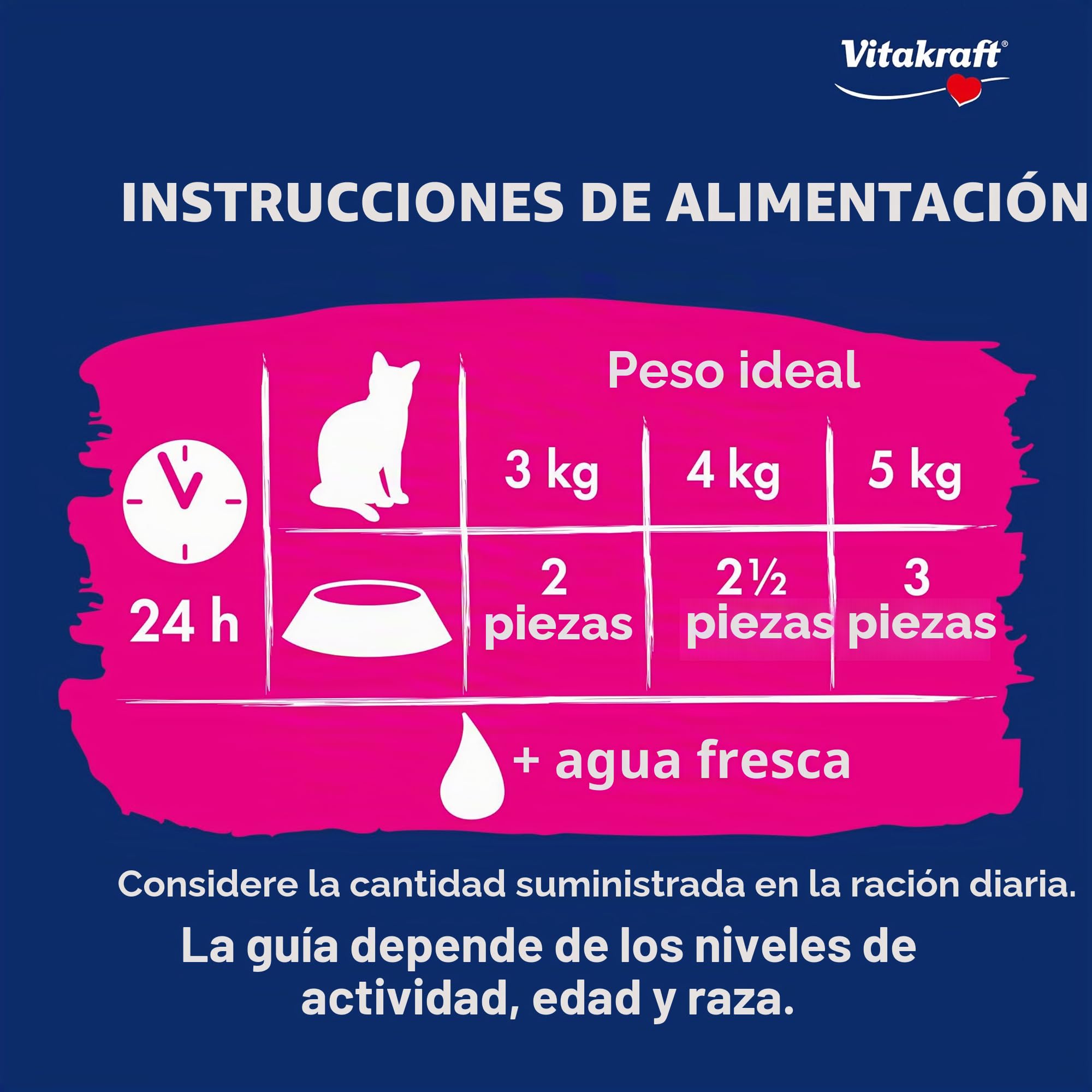 Vitakraft Liquid Snack para gatos, golosinas para gatos en Mega Pack, textura cremosa, con ternera, con pollo, con salmón, 1 paquete de almacenamiento (48x 15g)