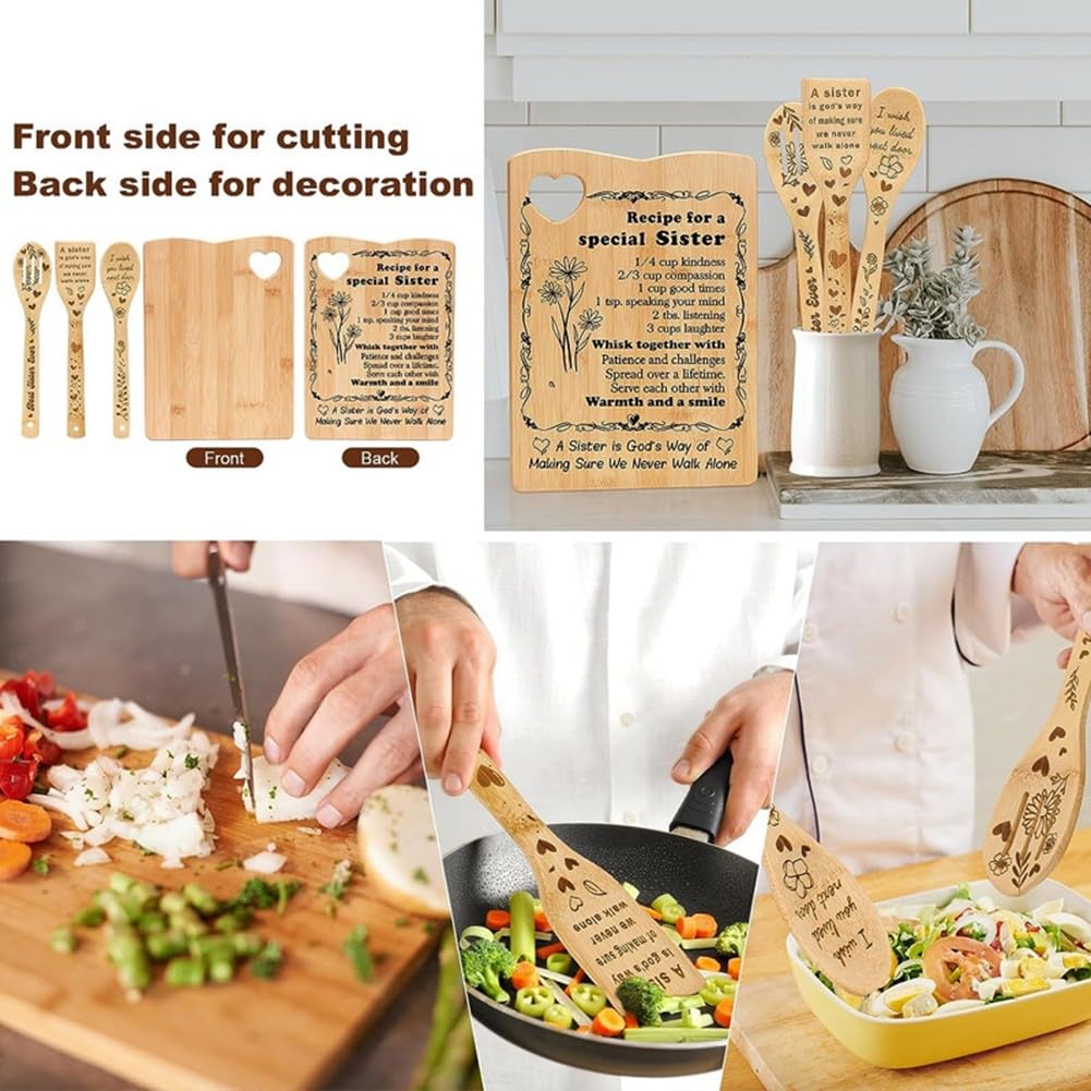 Juego de tabla de cortar, utensilios de cocina, pala de madera, juego de tablas de cortar