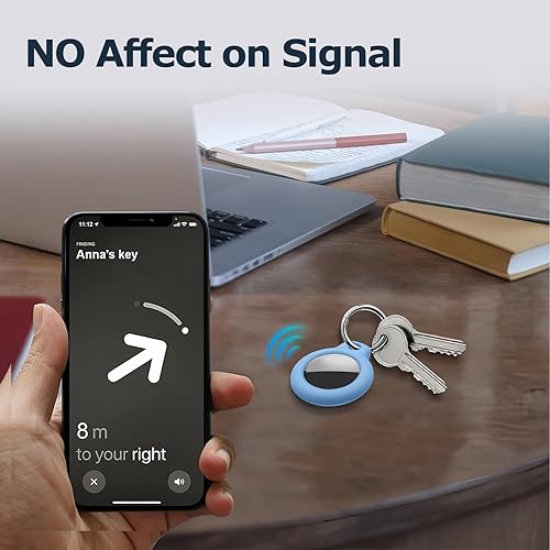 Miniatura 238 de Funda para AirTag con llavero, a prueba de golpes y antiarañazos, accesorios para localizadores GPS, para bolsos y maletas, transparente F5-Clear