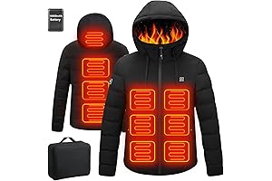Electric Heated Coat for Men Women with Battery Pack