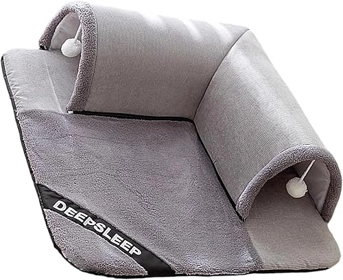 Casa de felpa gruesa cómoda para mascotas, portátil, para perros, gatos, cueva, escondite para uso en interiores