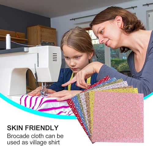 Miniatura 7 de Juego de 7 piezas DIY hecho a mano de franela de algodón grueso cuartos de tela cuadrados Gingham edredón DIY costura patchwork paquetes acolchado