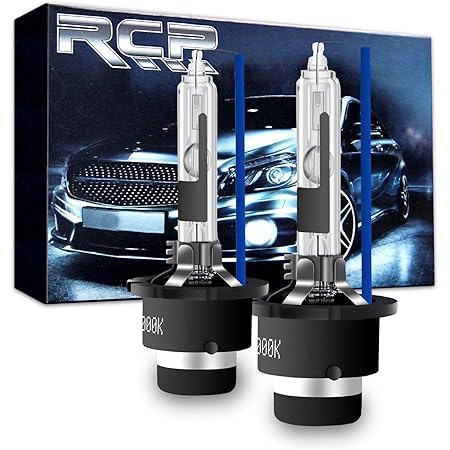 Amazon Rcp D4r専用hidバルブ シェード付 車用ヘッドライト Rタイプ 純正交換 35w Xenon Hid 8000k 発光色選択可能 明るさアップ 加工なし 2年保証 ２個入り Rcp D4r Hidバルブ 車 バイク