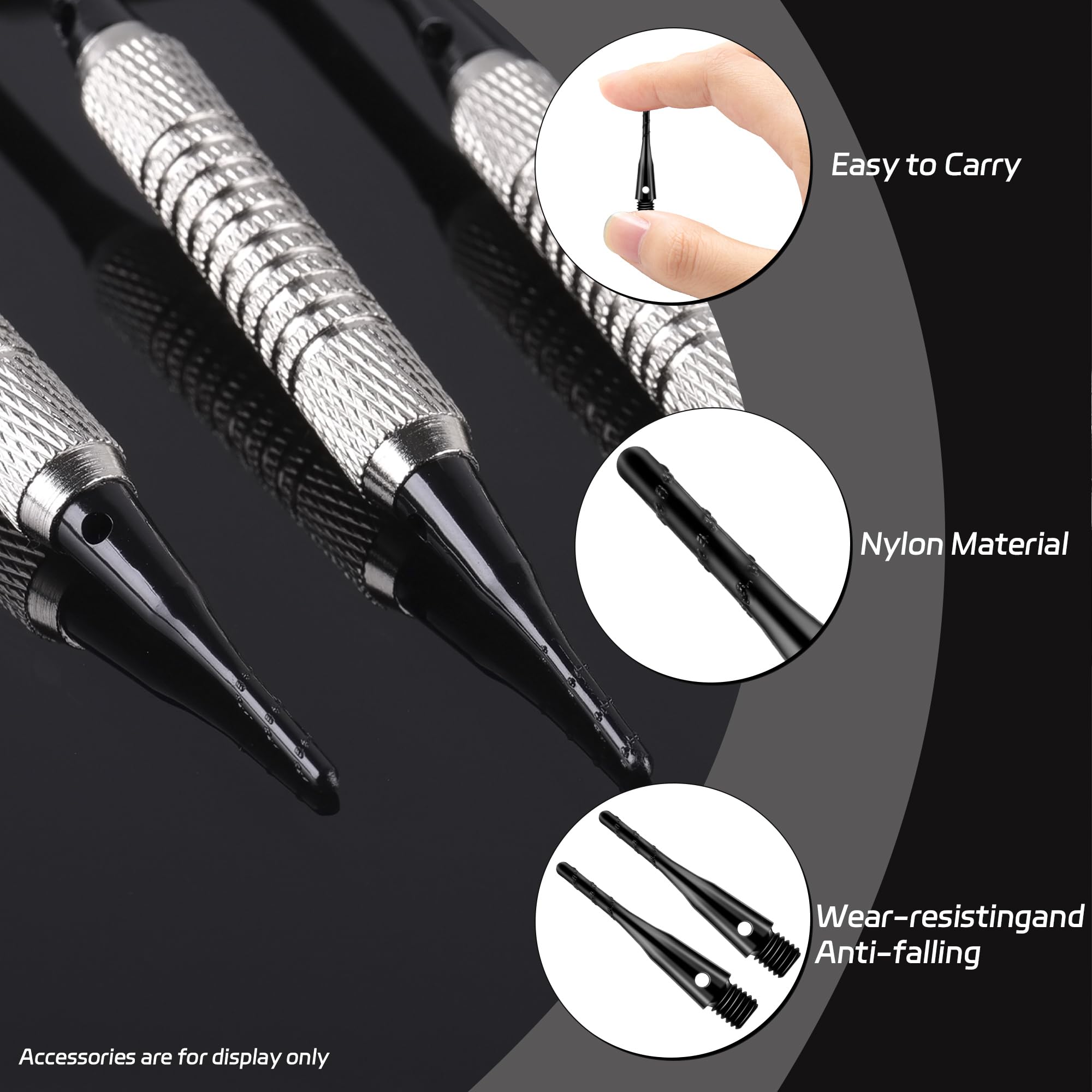 Amazon.co.jp: CyeeLifeダーツチッププラスチック200点プレミアム