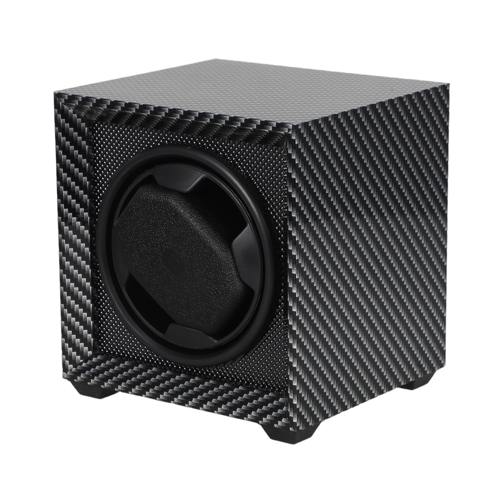 Avvolgitore Automatico per Orologi Meccanici in Legno Mdf Rotazione Silenziosa, Alimentazione USB e Doppia Velocità, per Scrivania e Ufficio