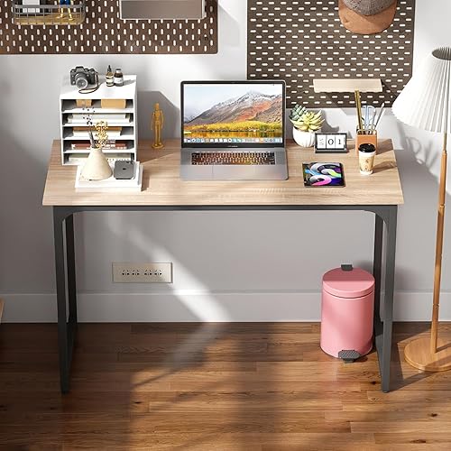 Miniatura 2 de BestOffice Computer Desk,Home Office Desk, Modern Simple Style for Home Office Study Writing (Nature, 39 Inch)