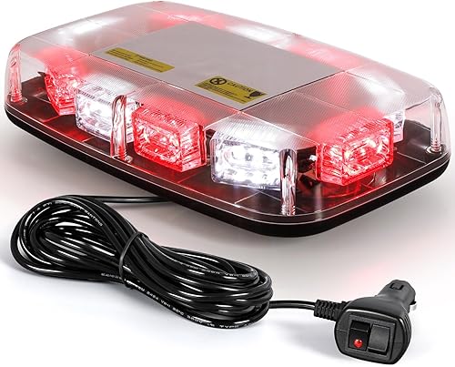 LINKITOM Luz estroboscópica LED de advertencia, 30 luces LED intermitentes de emergencia de alta intensidadadvertencia de peligro, mini barra de