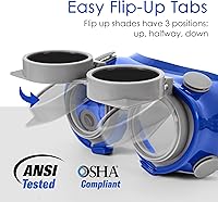 Vista 3 de STURGID 86039 - Gafas de seguridad de soldadura para soldadura y seguridad de antorchas, gafas de acetileno de oxígeno estilo abatible, sombra-5