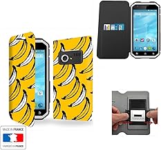 Case-Industry Etui MTT Master 4G Bananas Collection Pattern avec Rangement Interne Porte Carte - Housse de Protection MTT Master 4G - Pochette