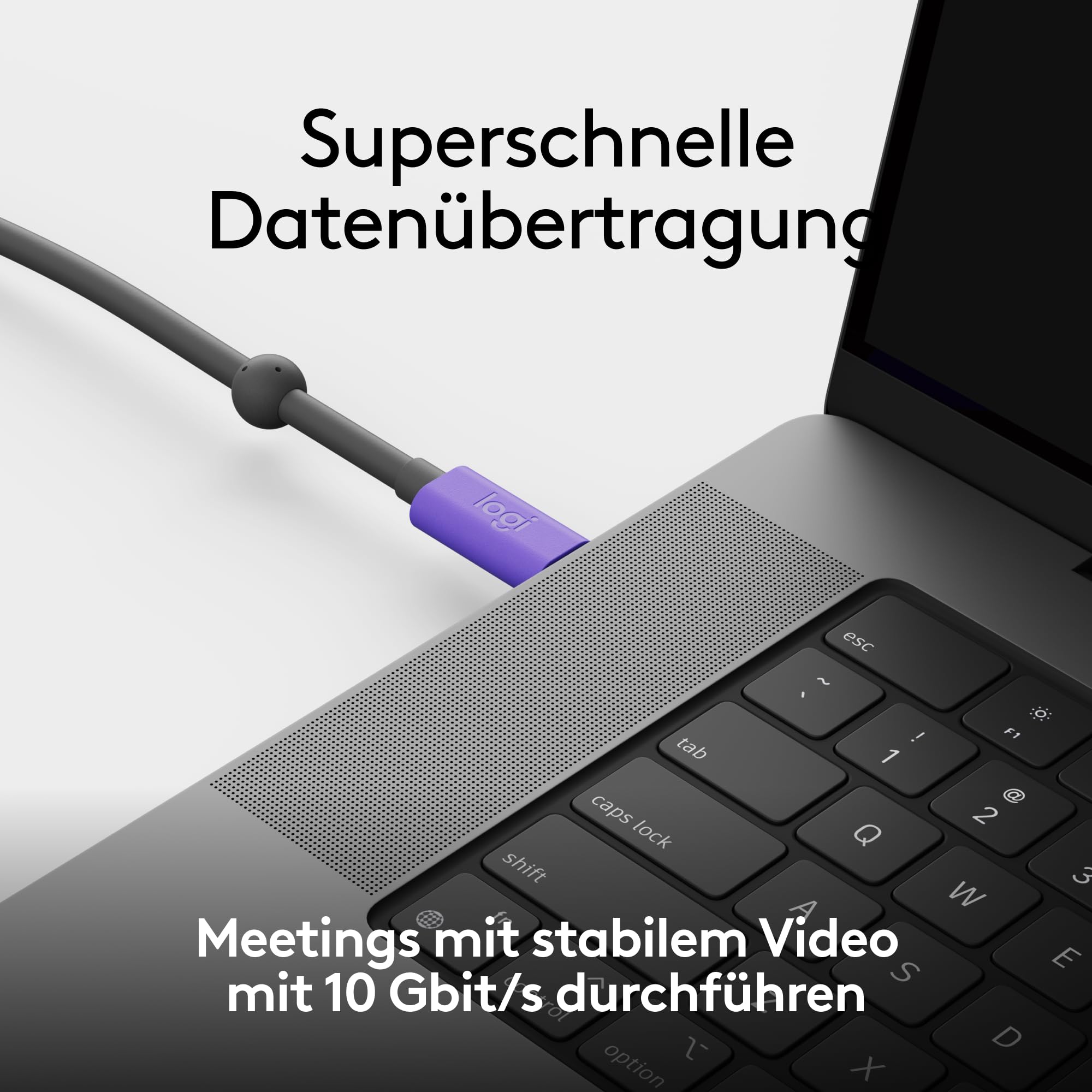 Logitech Aktives USB-Kabel | BYOD-Einkabelverbindung mit MeetUp 2