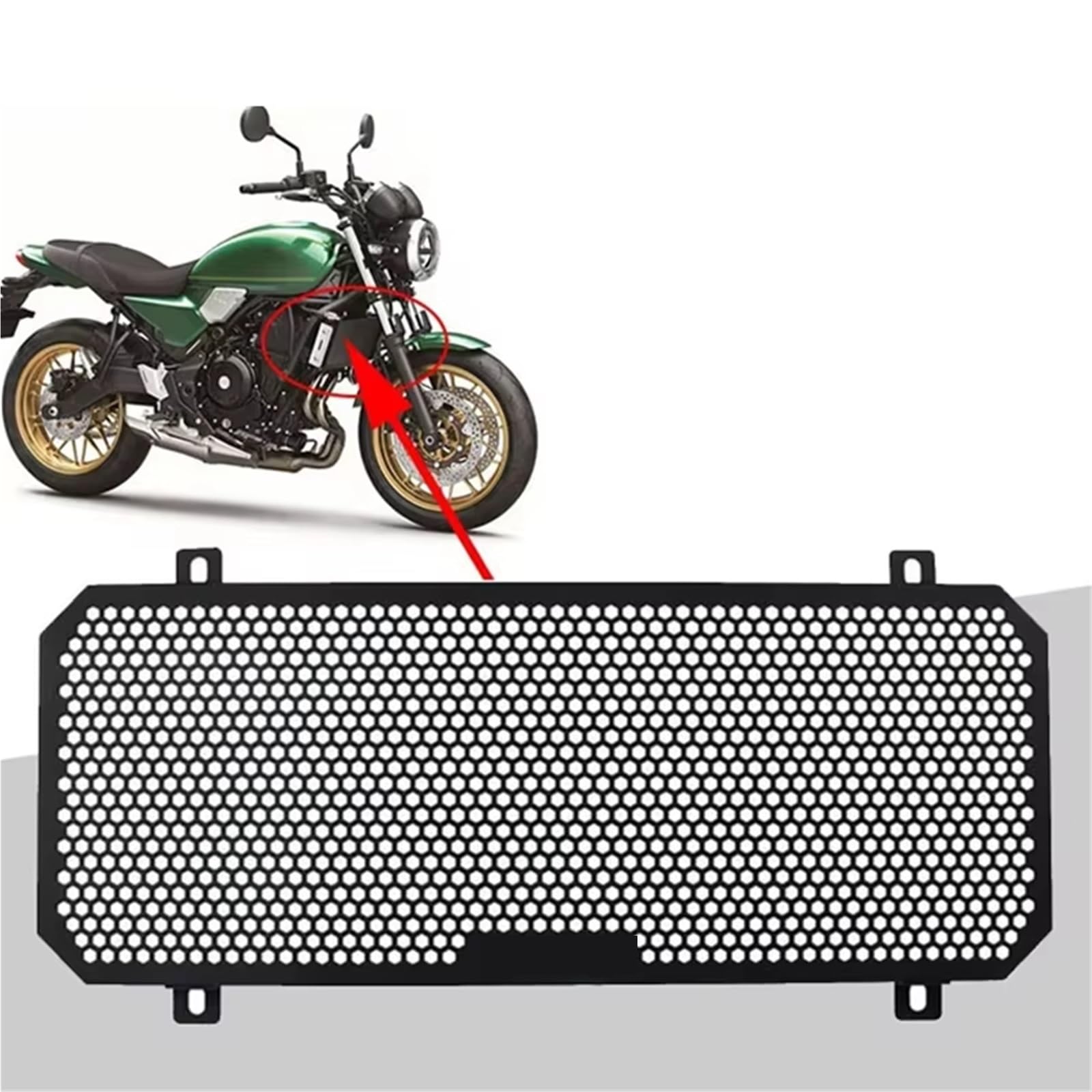 Moto Copri Radiatore Griglia Per Z650RS 2017-2023 Motociclo Copertura Della Griglia Radiatore | Accessori Moto Protezione Della Copertura Della Griglia Di Protezione Nera Del Radiatore