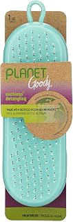 Planet Detangling Palm Hair Brush - Teal - Detangler Comb for Women,Men,and Kids - Wet or Dry - for Natural,Straight,Thick and Curly Hair - Made with Recycled Ocean-Bound Plastic
