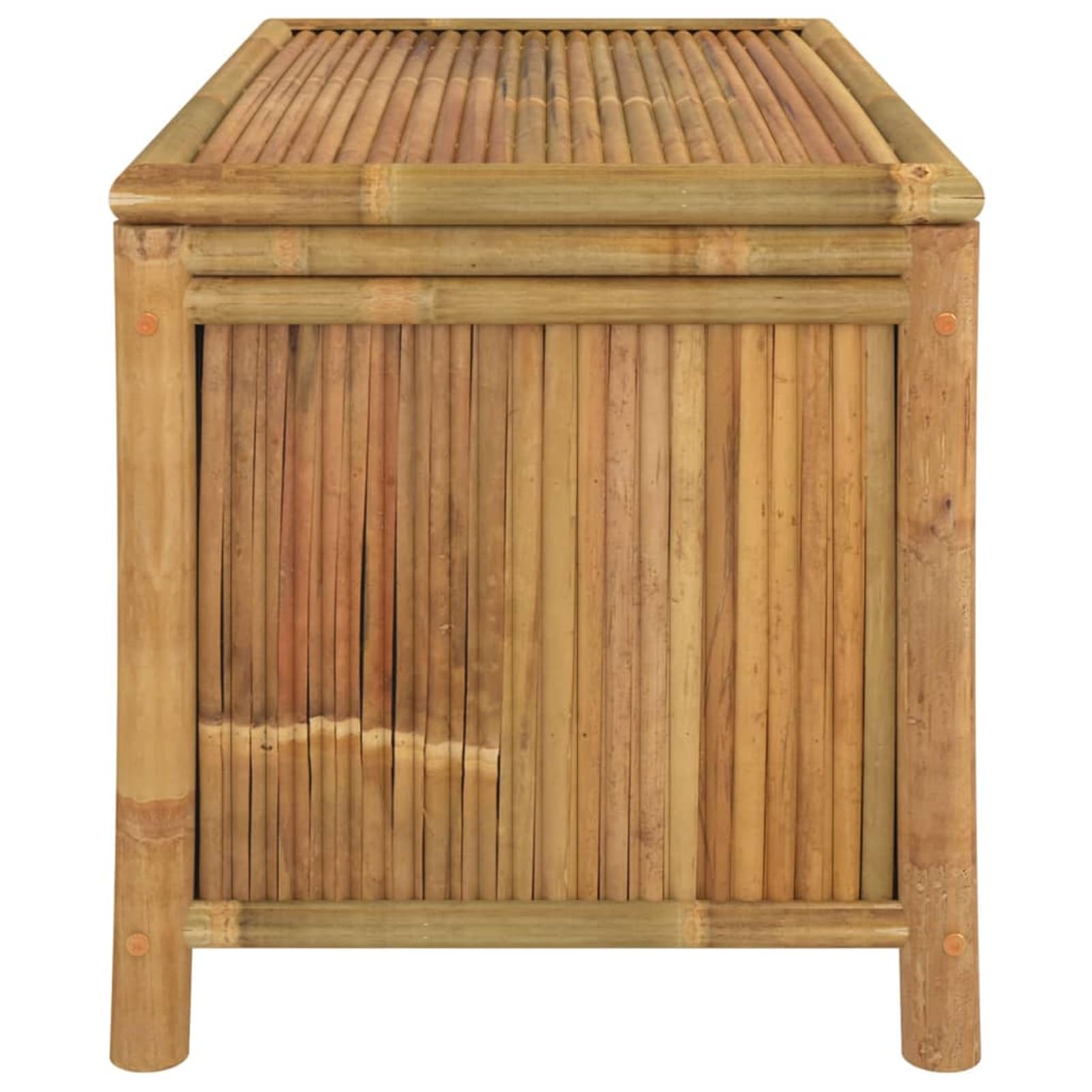 Homgoday Pudełko do przechowywania ogrodu, 90 x 52 x 55 cm, bambus, odporna na warunki atmosferyczne, skrzynia do przechowywania narzędzi ogrodowych, do domu, na taras, meble ogrodowe, meble ogrodowe
