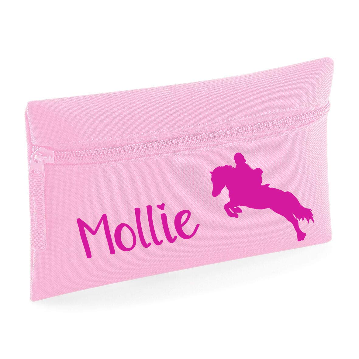 Luvponies Personalised Horse Design Pencil Case (Light Pink)
