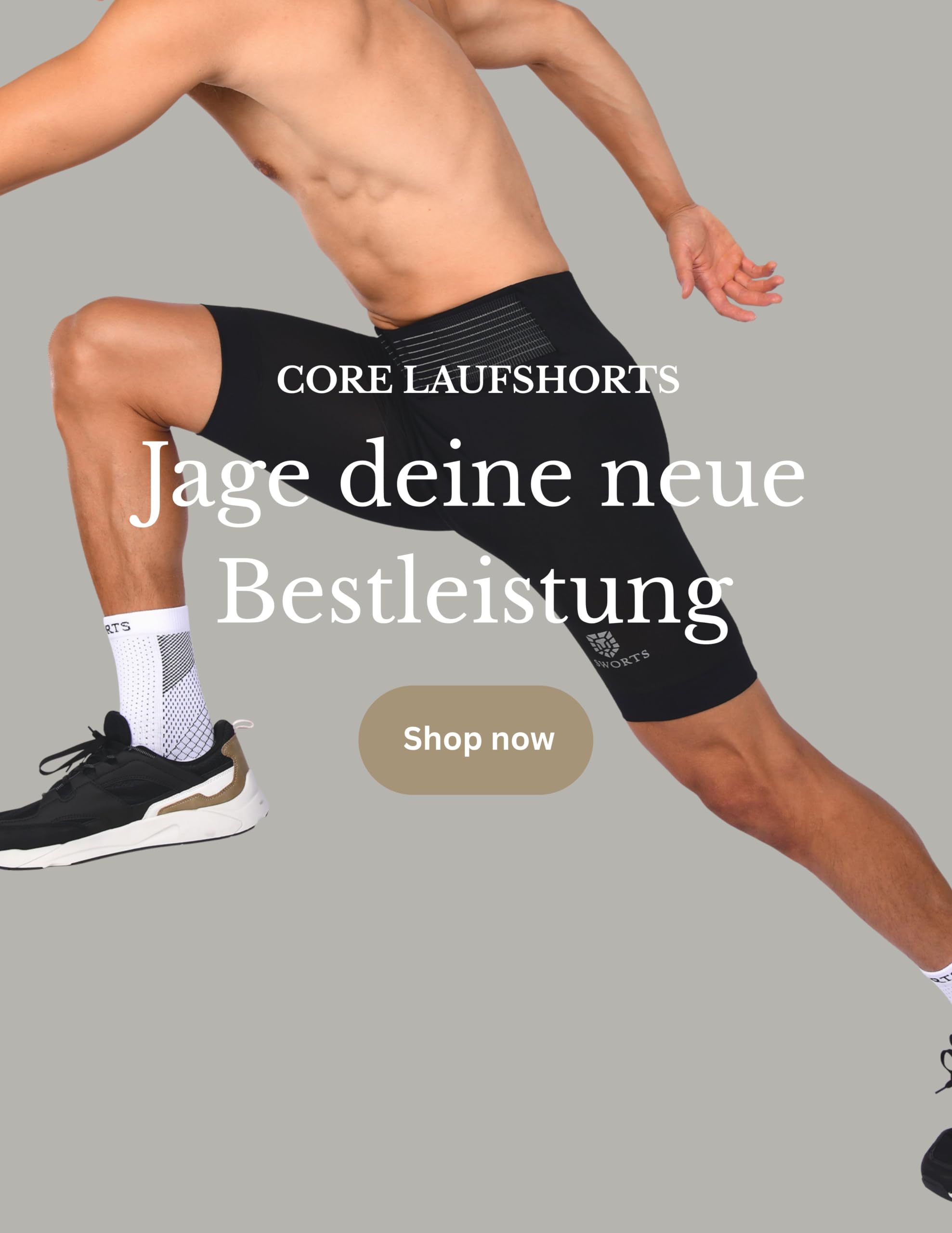 Herren CORE Running Kompressionsshorts I Premium Compression Shorts für Gesundes Laufen (Kurze Tights)