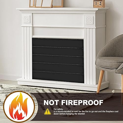 Miniatura 7 de Puerta de chimenea, puertas de chimenea con pantalla y decoración de vidrio, protector de malla de hierro y paneles magnéticos, se adapta a