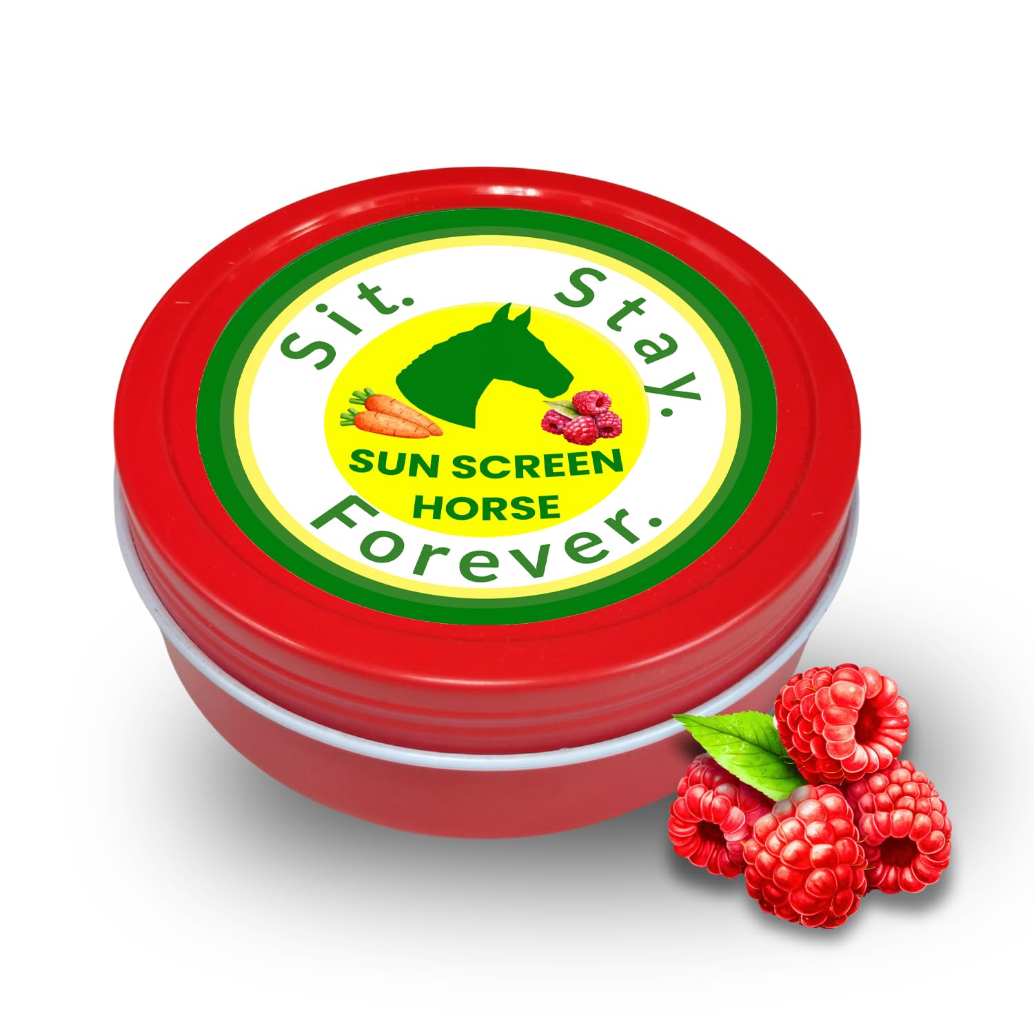 Sit Stay Forever Organic Sunscreen & Moisturizer for Horses, Suncoat, Sun Protection for Nose and Sensitive Skin, Sunblock for Horses, Zinc Free, Equine Sunscreen, Equine UV Protection, 4 oz