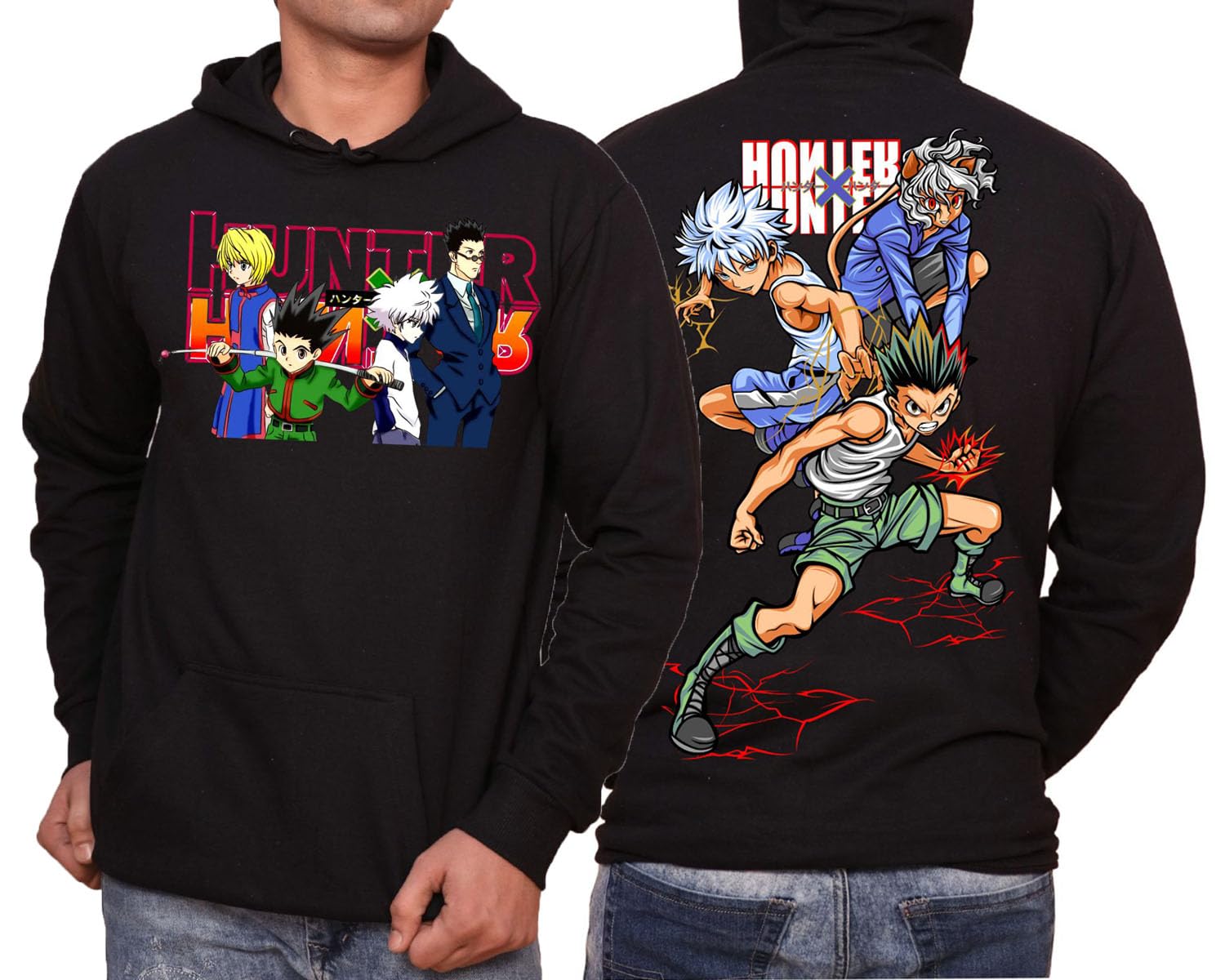 Inferno Gon Hunter Killua Printed Unisex Hoodie's for Men & Women-picture-45