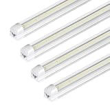 30W 2FT LED Shop Light&comma; 3500lm 6500K Super Bright White&comma; Linkable Ceiling Light Fixture&comma; V Shape Integrated T8 LED Tube Light with Built-in ON&sol;Off Switch for Workbench&comma; Cabinet&comma; ETL&comma; 4 Pack