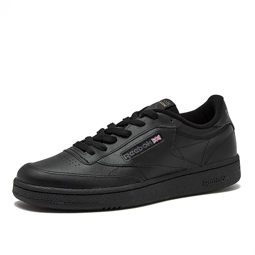 Reebok Men's Club C 85 Vintage Sneaker, Int-black/Charcoal, 9.5