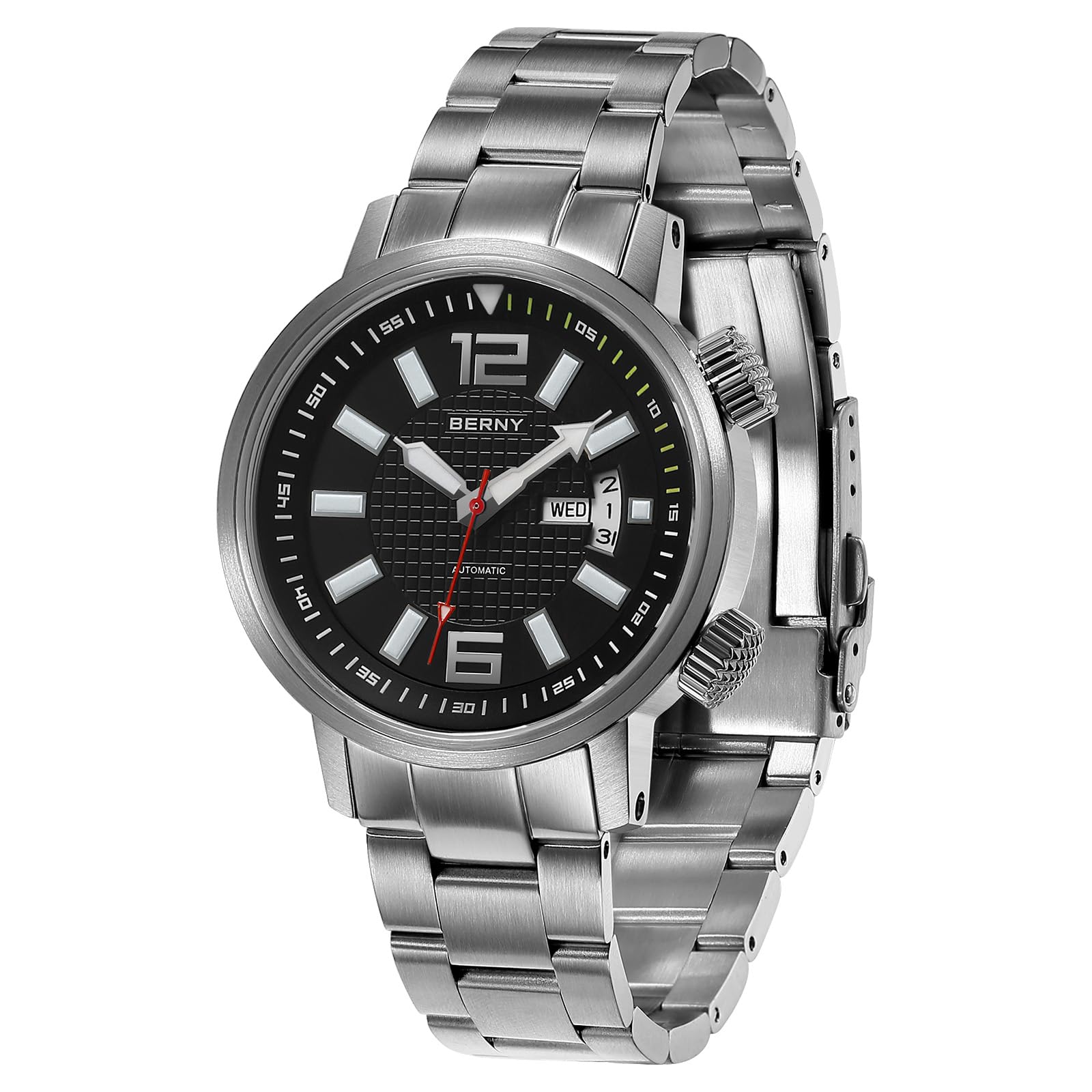Amazon | BERNY メンズ腕時計 メンズウォッチ 腕時計メンズ 自動機械式