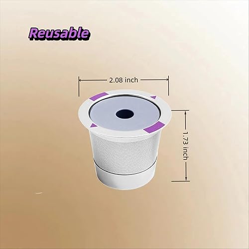 Miniatura 2 de Filtro de café reutilizable de alta calidad, cápsulas de café reutilizables de acero inoxidable K Cups compatibles con cafetera Keurig 1.0 y 2.0
