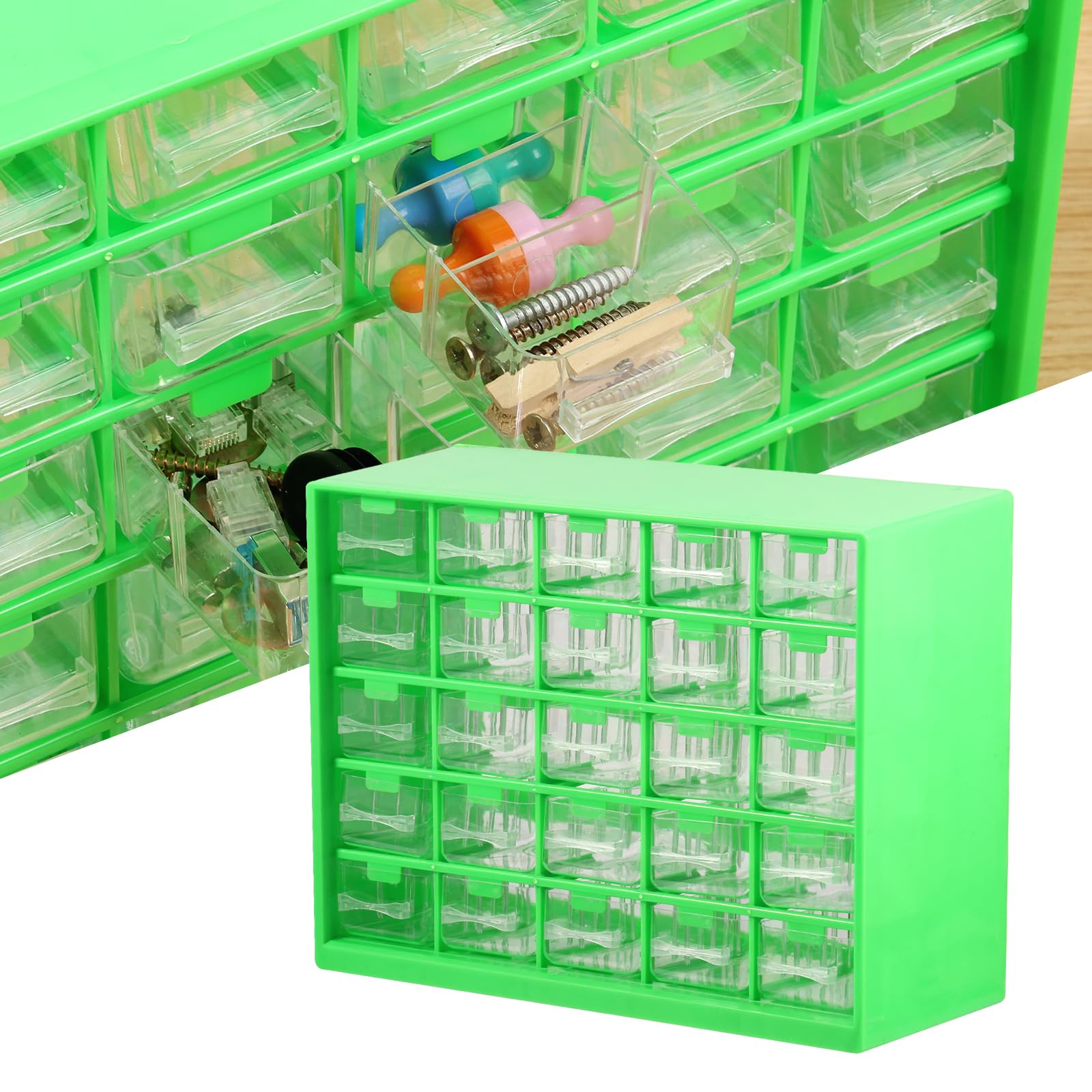 Amazon.com: Storage Bin with Drawers, 25 Drawer Plastic Tool