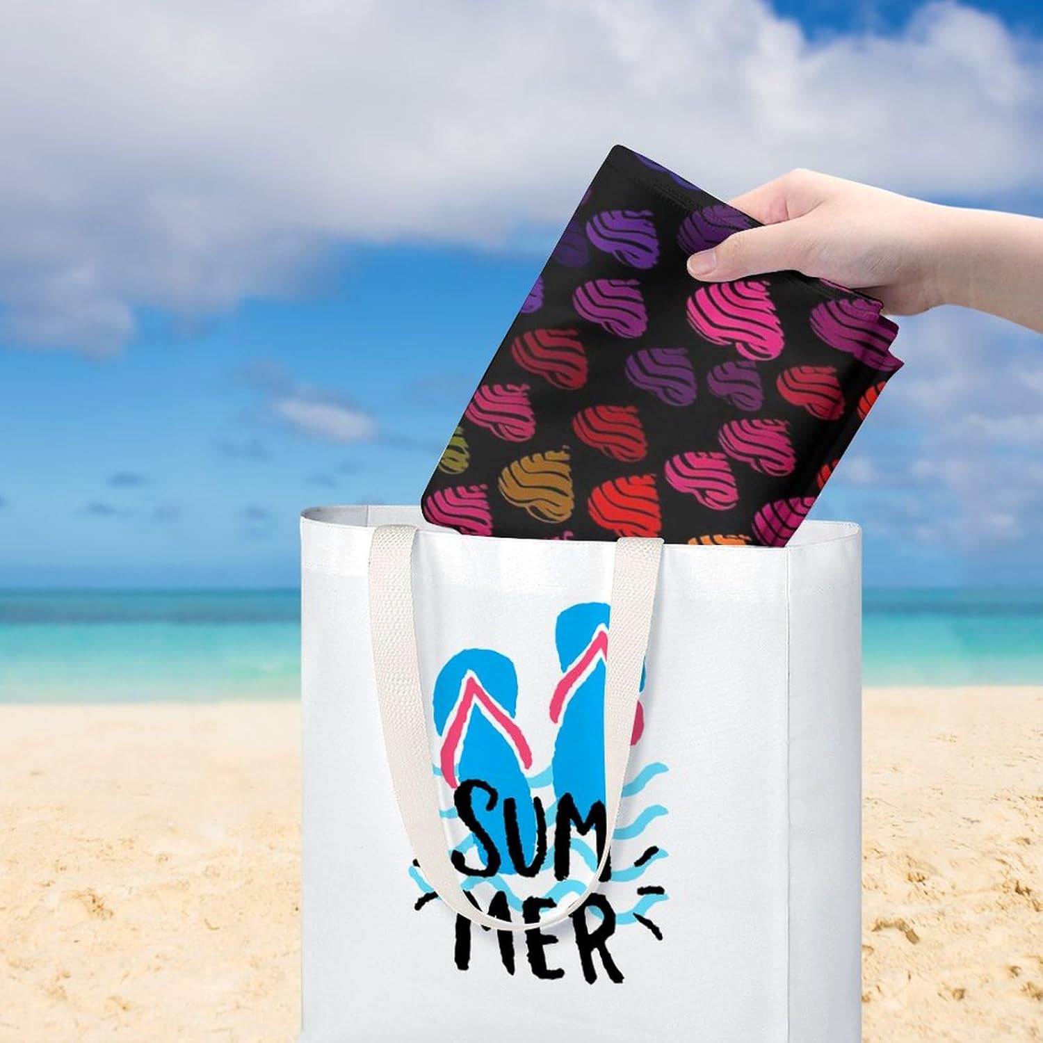 Swimming Towel, Gay Pride Rainbow Printed Fashion Towel,Portable Towel,Durable Towel