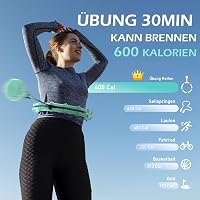 JLoibao Okos Hula Karika Felnőtteknek, 24 Szintű Fitness Karika 77-132 cm, Súlyozott Labdával 4