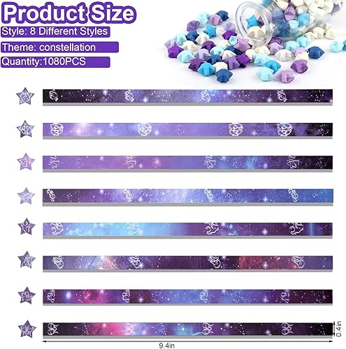 Miniatura 3 de iJoyinble Tira de papel de estrella de papel de origami, creatividad, manualidades, color degradado, linda, colorida, escuela, enseñanza, estrella