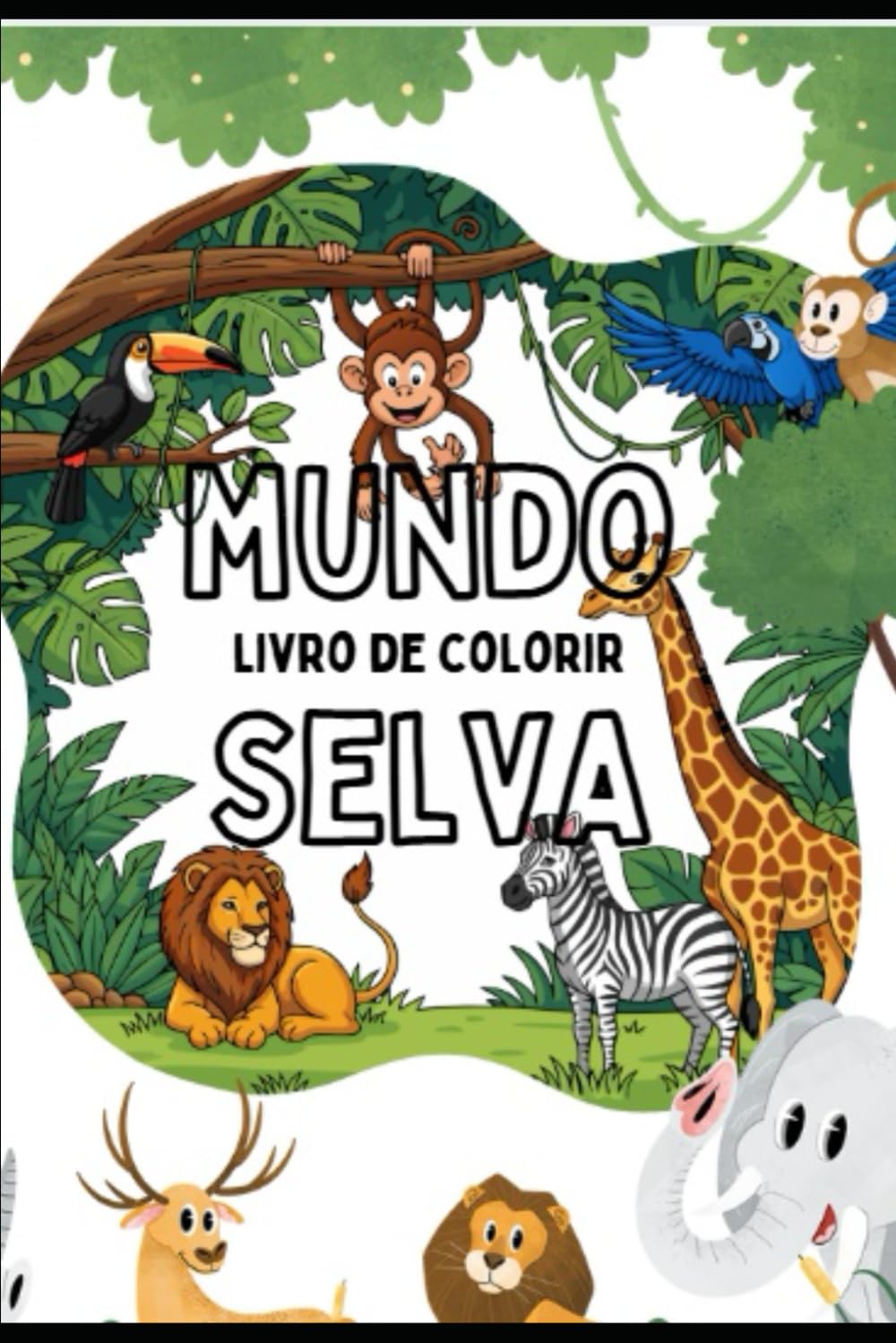 Mundo Selvagem: livro de colorir