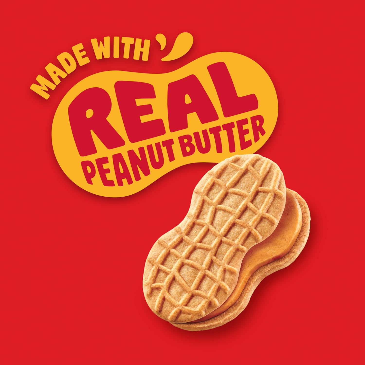 Nutter Butter Peanut Butter Sandwich Cookies, 48 Snack Packs (4 Cookies Per Pack, 4 Boxes)
