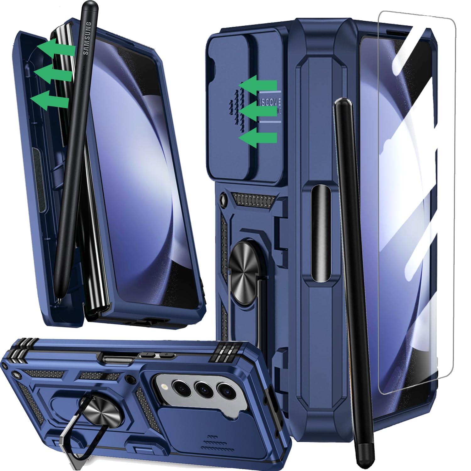 Amazon.co.jp: YQODSZ Samsung Galaxy Z Fold 5用ケース Sペン&S