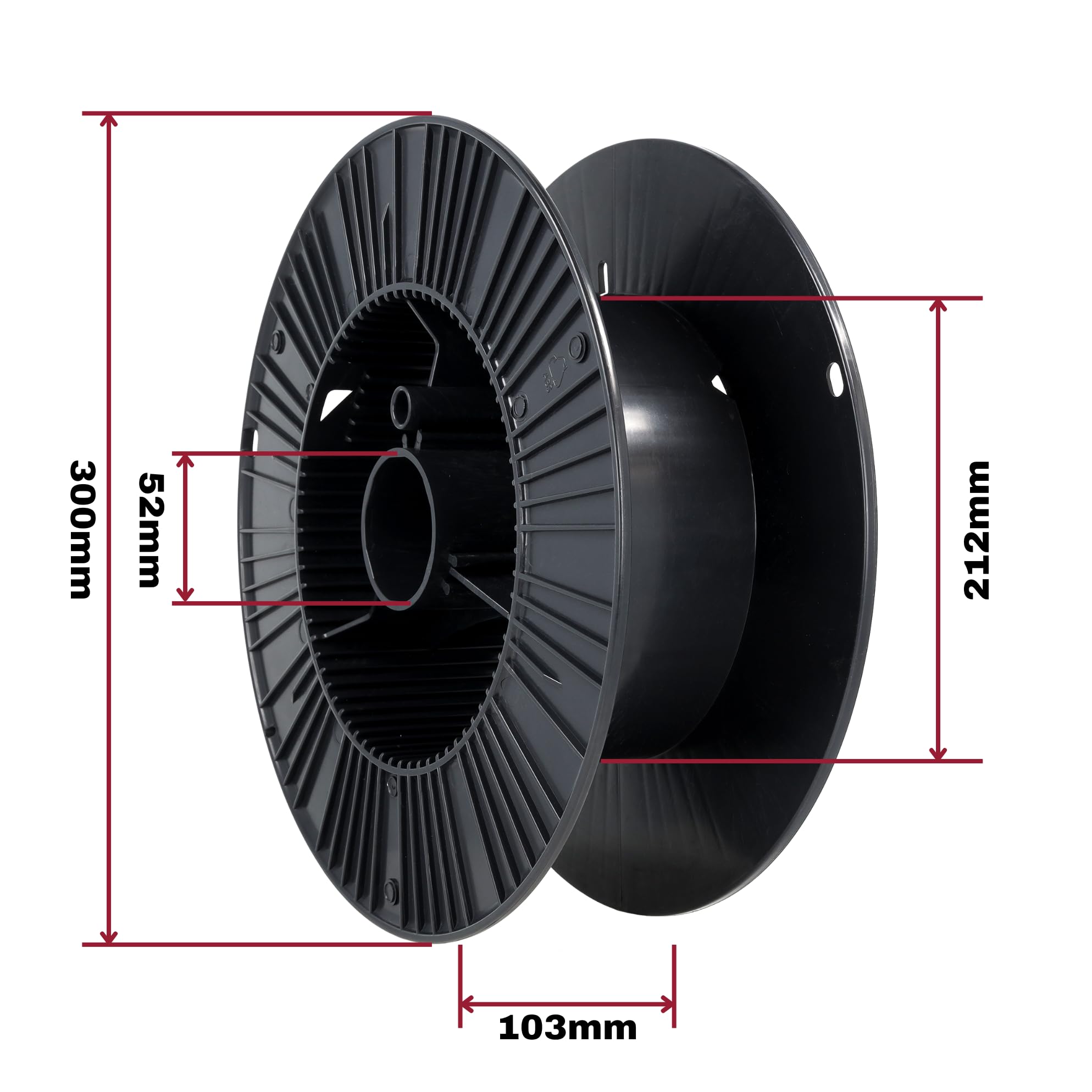 ROSA3D ABS+ Filament 1,75 mm do drukarek 3D - Materiały do druku Techniczny filament ABS do drukarek 3D - Materiały do druku 3D Akcesoria do druku 3D - Czarny Szpula 2,5 kg